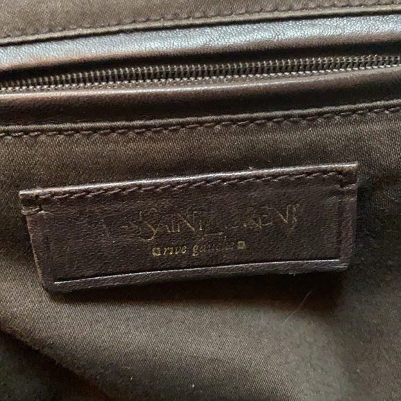 Yves Saint Laurent Majorelle Patent Leather Bag chocolate brown color - Picture 11 of 16